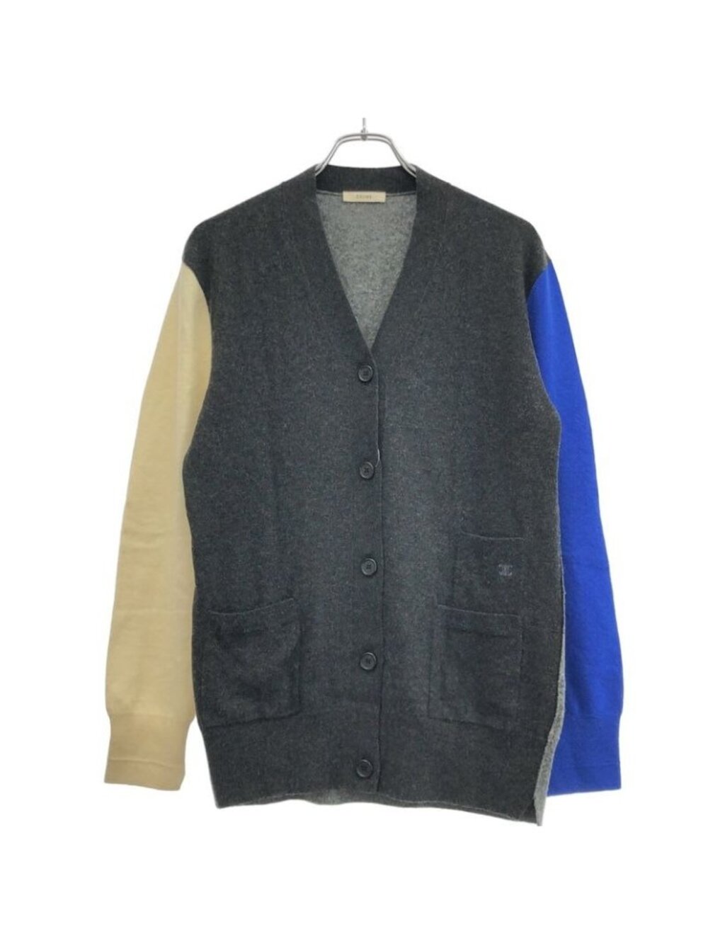Celine Cles Easy Pattern Knit Cardigan 2 5 T67 597 B Mixed Color